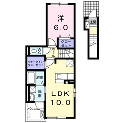 徳庵駅 徒歩13分 2階の物件間取画像